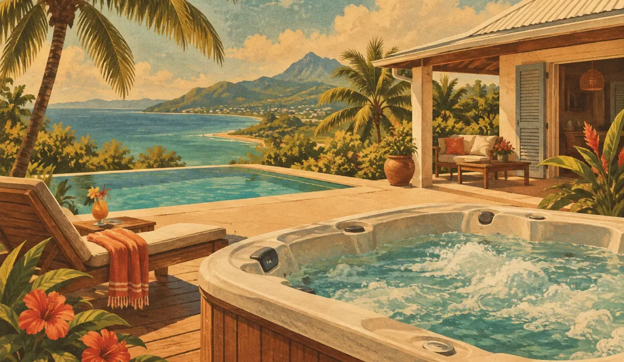 Location villa avec jacuzzi privatif Guadeloupe